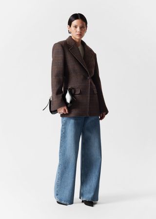 Strukturierter Tweed-Blazer