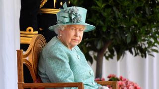 windsor, england june 13 queen elizabeth ii attends a ceremony to mark her official birthday at windsor castle on june 13, 2020 in windsor, england the queen celebrates her 94th birthday this year, in line with government advice, it was agreed that the queens birthday parade, also known as trooping the colour, would not go ahead in its traditional form photo by toby melville wpa poolgetty images