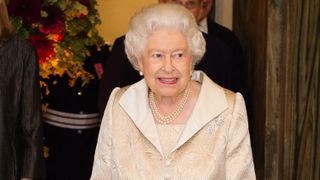 Queen Elizabeth II attends a reception and awards ceremony at Royal Academy of Arts