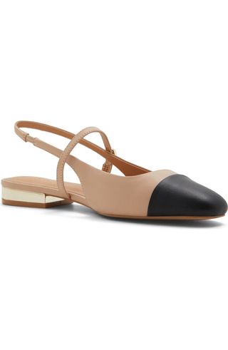 Sadey Slingback Mary Jane Cap Toe Flat