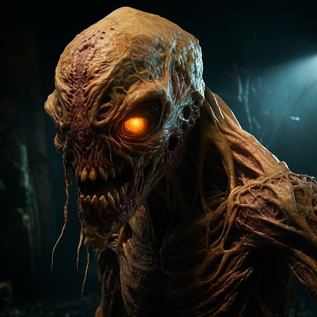An AI image of a famous film monster