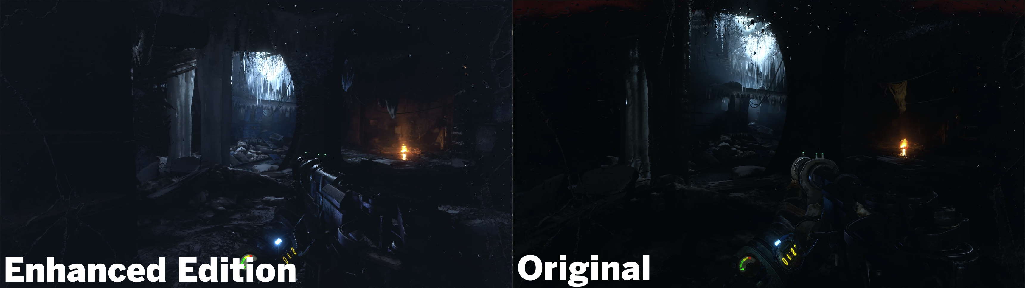 Metro Exodus Enhanced Edition compared with the Original Edition