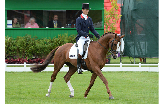 William Fox-Pitt (GBR) riding Chilli Morning during the dressage phase of The Mitsubishi Motors Badminton Horse Trials at Badminton in Gloucestershire, UK; on 7th May 2015