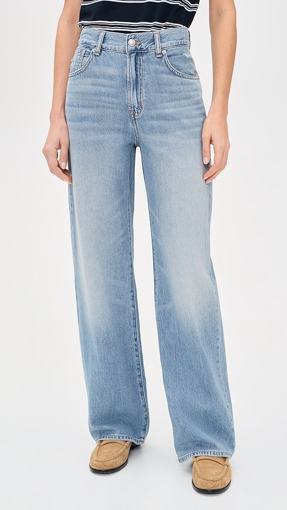 Madewell the Perfect Vintage Wide Leg Jeans in Airy Denim