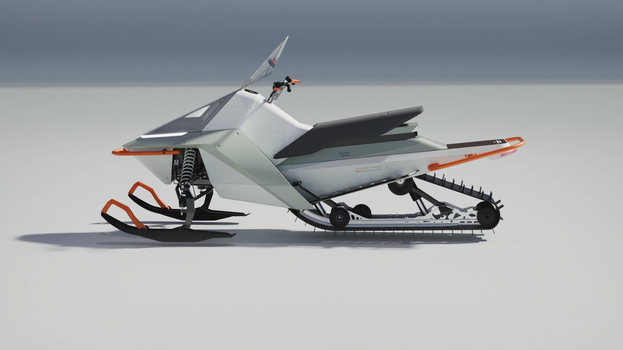 Vidde Alfa electric snowmobile, designed by Pininfarina