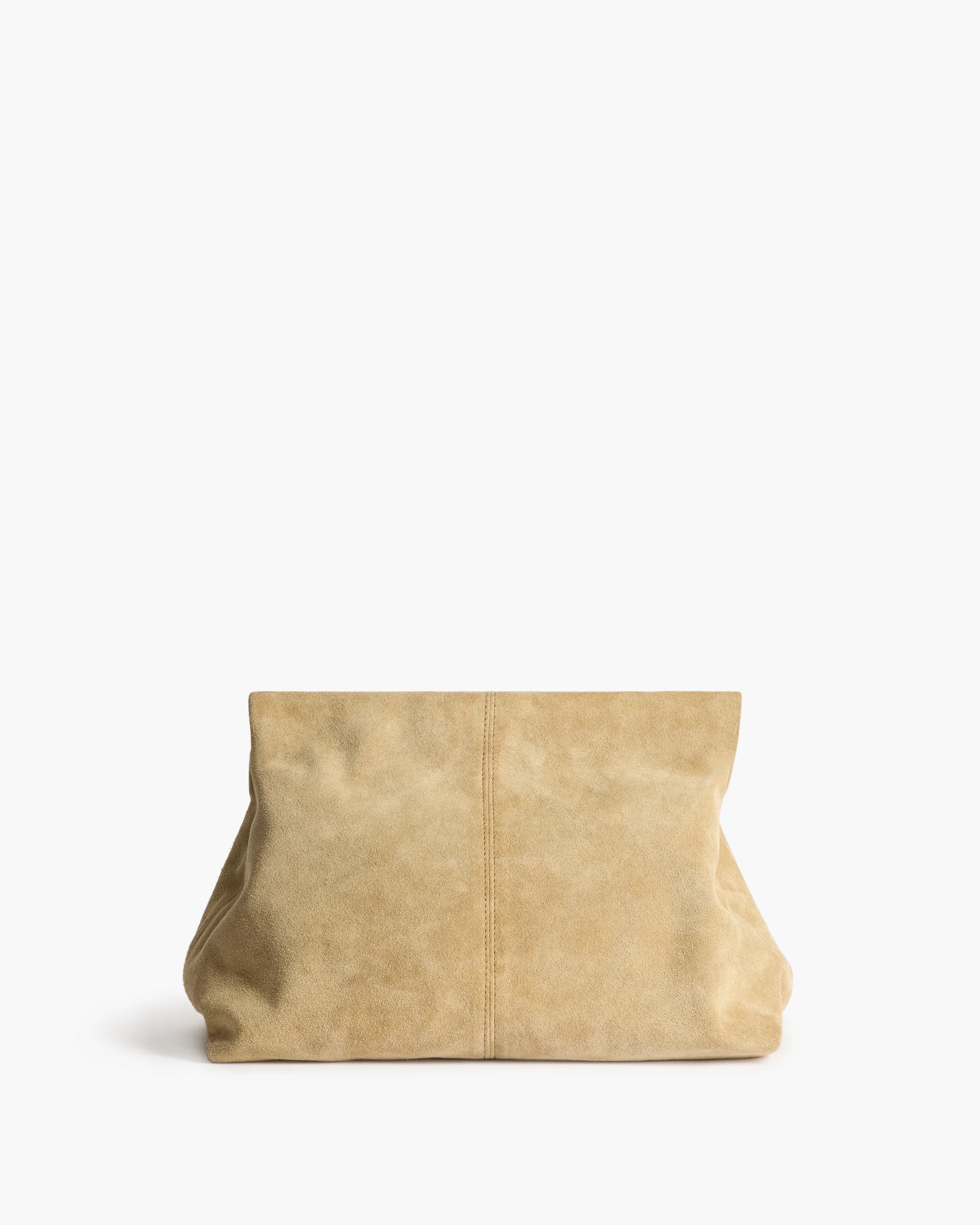 Flattered, Clay Clutch Suede Sand