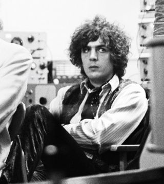 Syd Barrett, founding singer, songwriter and guitarist of Pink Floyd, at a 1967 BBC Radio taping.