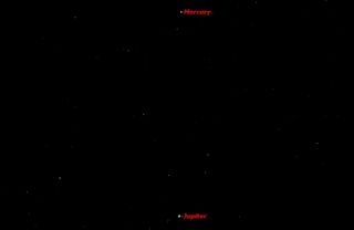 Mercury and Jupiter Within 0.6 Degrees, August 2015