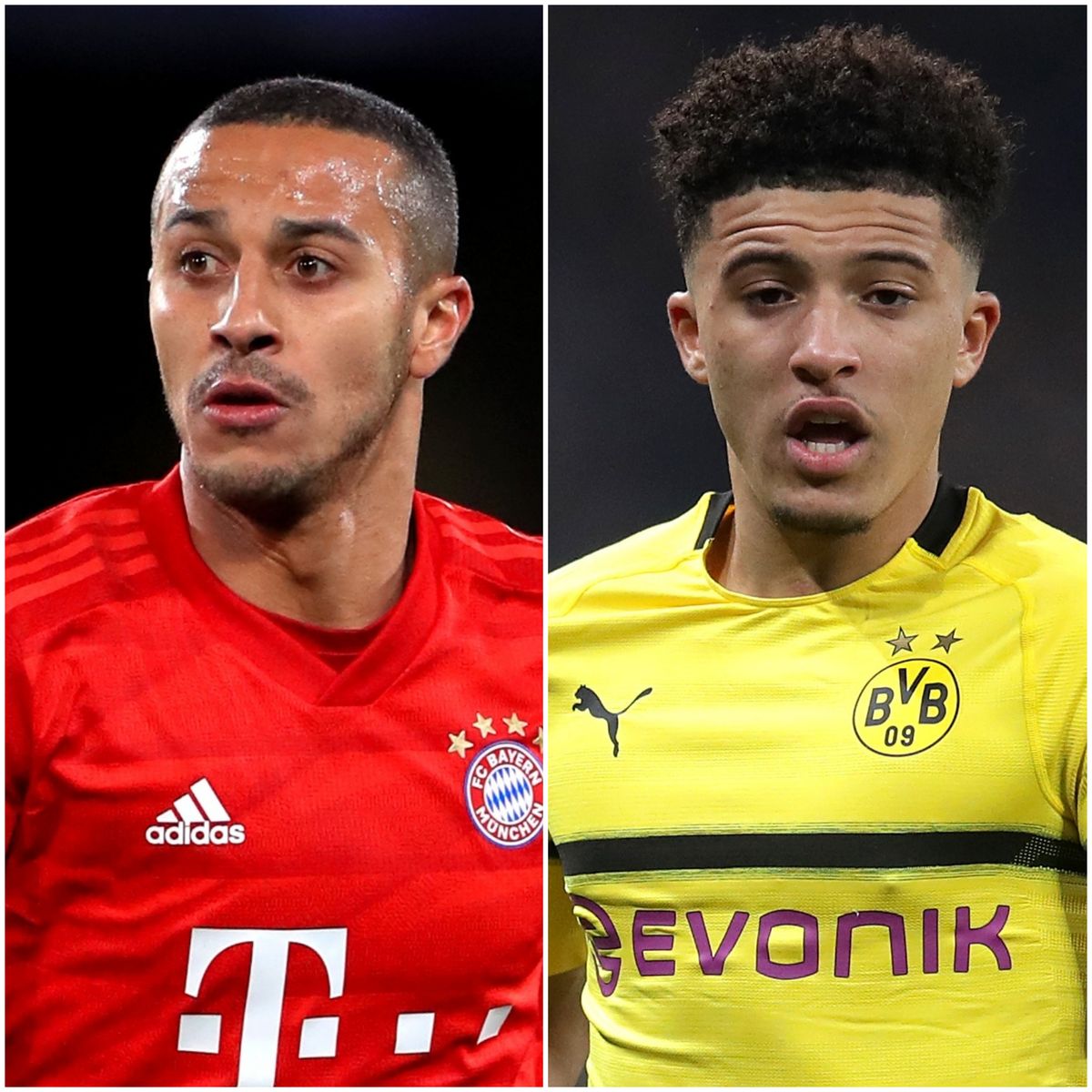 Thiago Alcantara and Jadon Sancho