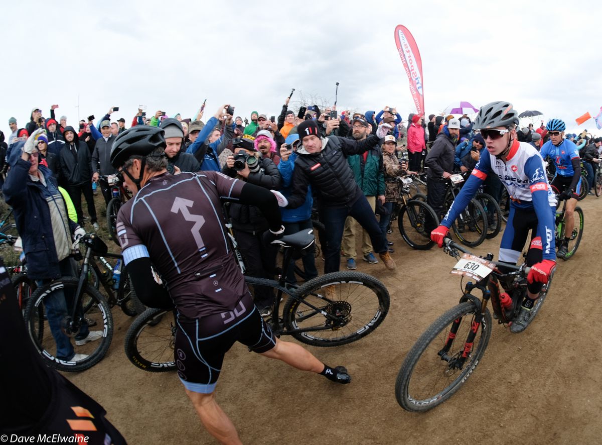 Lance Armstrong grabs his bike and heads to the trail