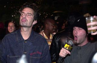 Tommy Lee and Fred Durst at the party