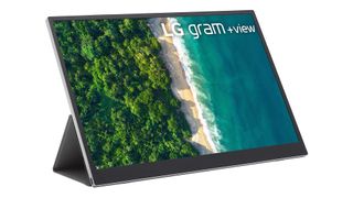 Product shot of LG Gram +view 16MQ70, one of the best portable monitors