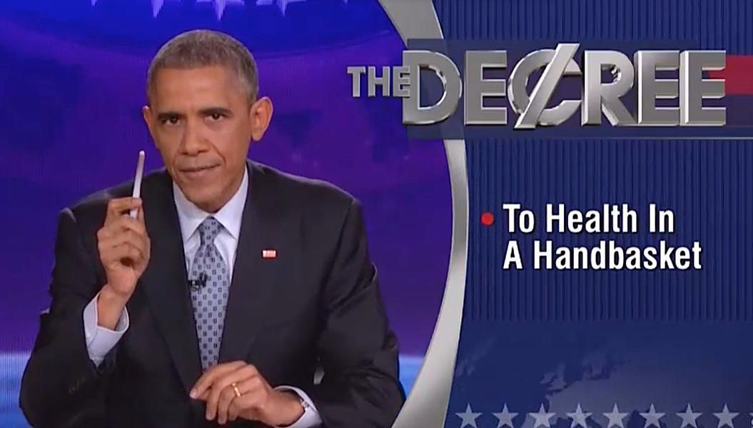 Obama takes over The Colbert Report, cracks ObamaCare jokes