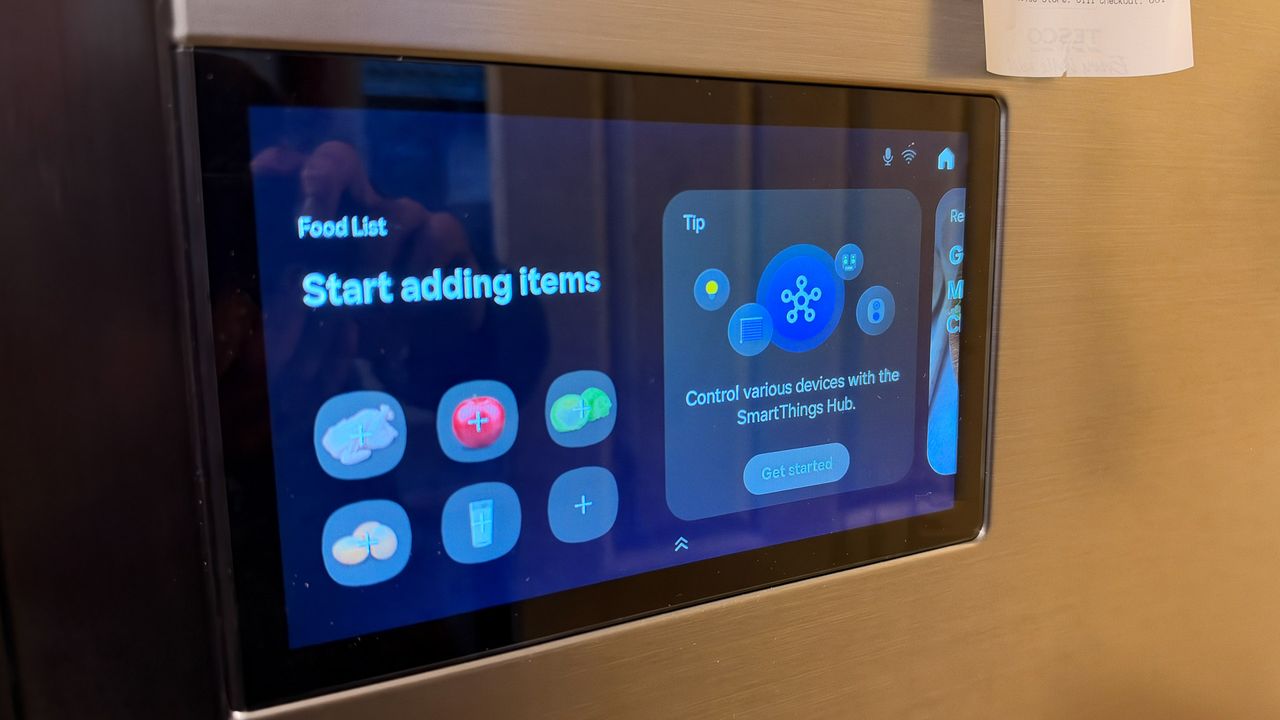 Samsung Bespoke AI Side-by-side refrigerator Family Hub 9 inch
