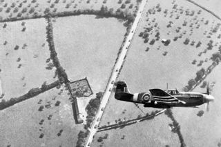 A wartime Mustang aircraft from 2 (Army Cooperation) Squadron in flight (library image).