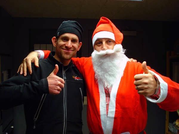Brian Matter visits with Saint Nik
