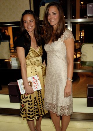 Kate and Pippa Middleton at a book launch in 2007
