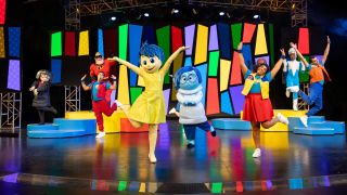 Pixar Pals Playtime Party with Joy and Sadness from Inside Out