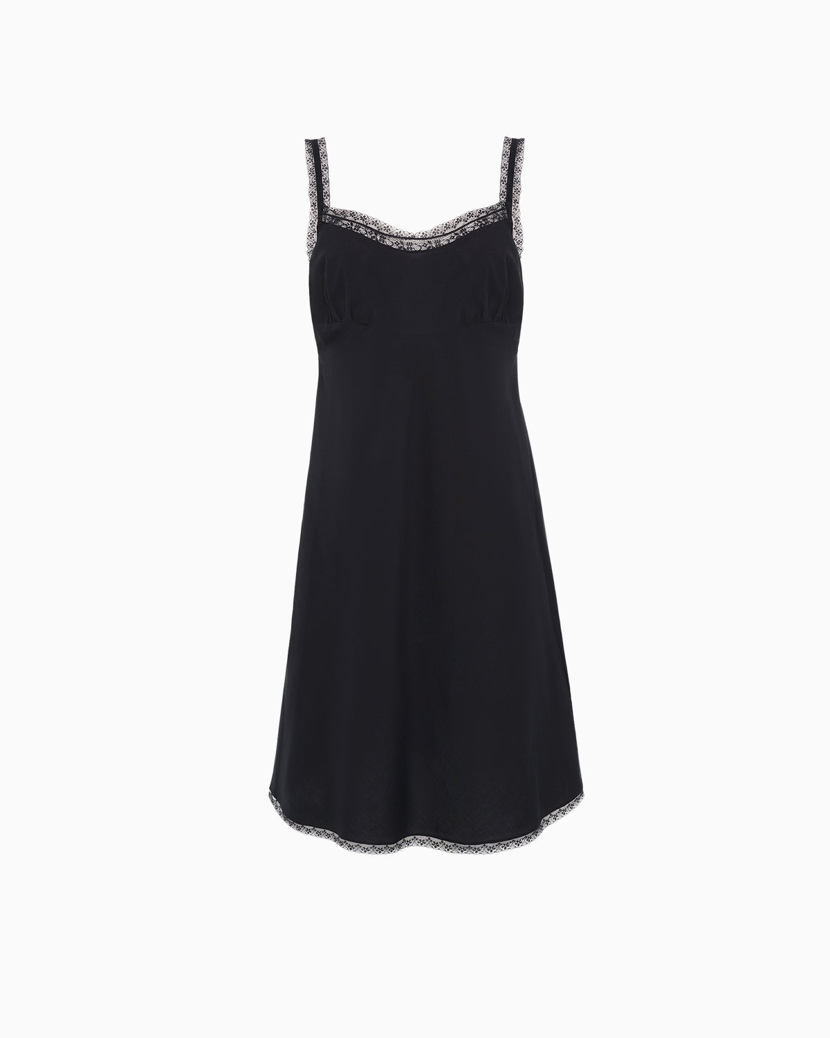 The Slip Dress: Black Cotton Voile