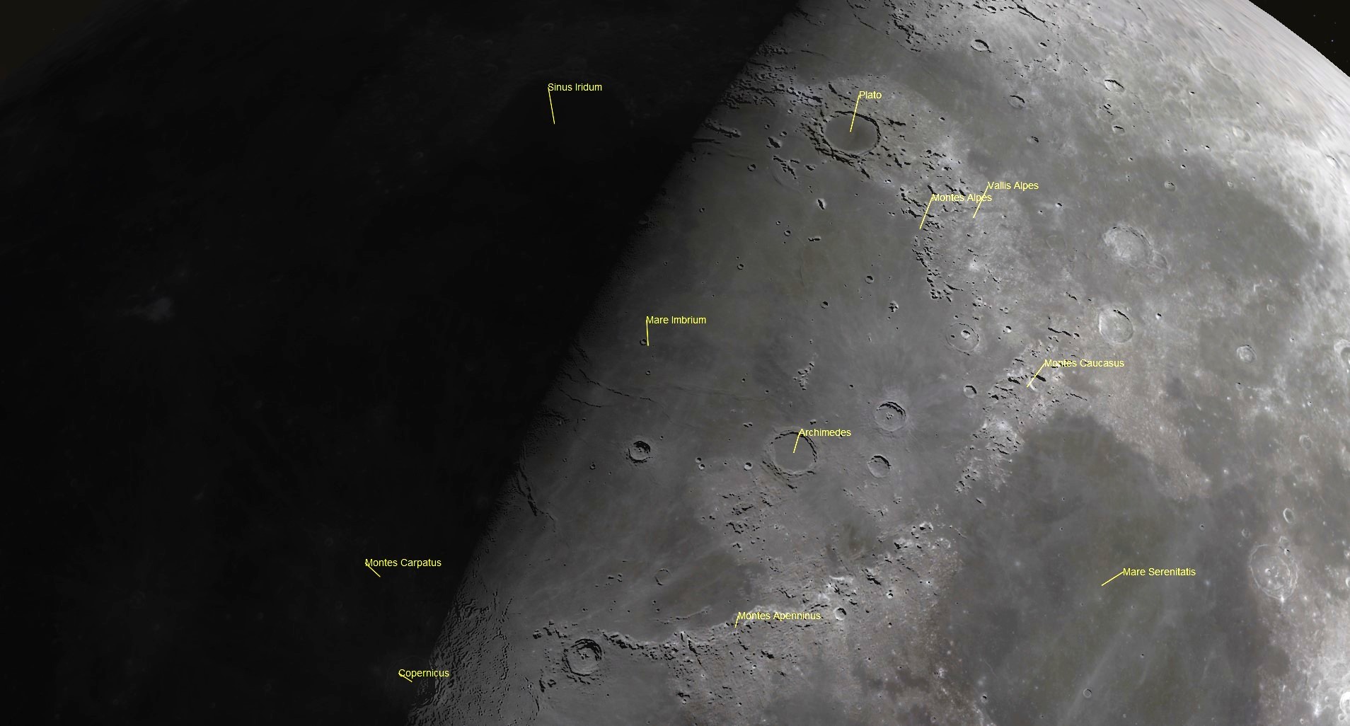 September 4 - Mare Imbrium Mountains