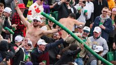 Fans at the 2024 WM Phoenix Open put together a beer snake
