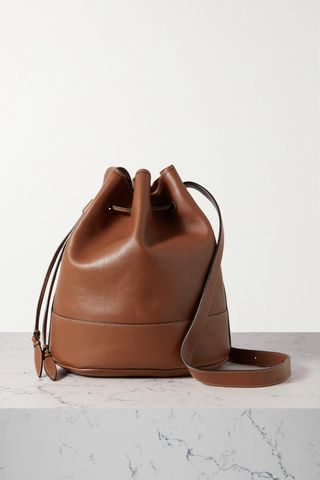 The Extra Large Drawstring leather bucket bag