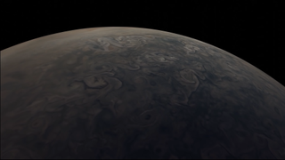 NASA compiled images taken from the agency's Juno spacecraft to recreate a Jupiter flyby.
