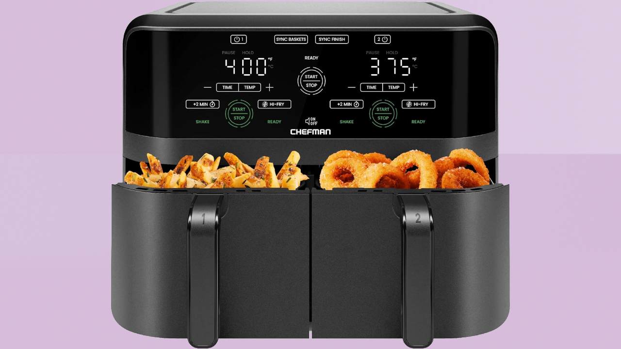 Chefman 6 Quart Dual Basket Air Fryer