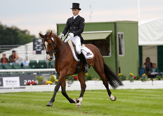 Niklas Bschorer and Tom Tom Go 3 at Burghley 2015. Picture by Peter Nixon