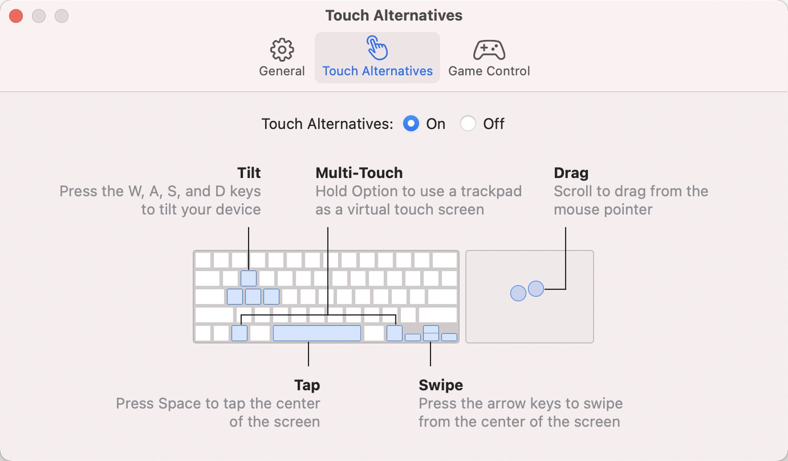 Touch Alternatives M1 Macs