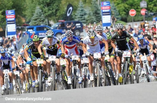 The start of the men's race.