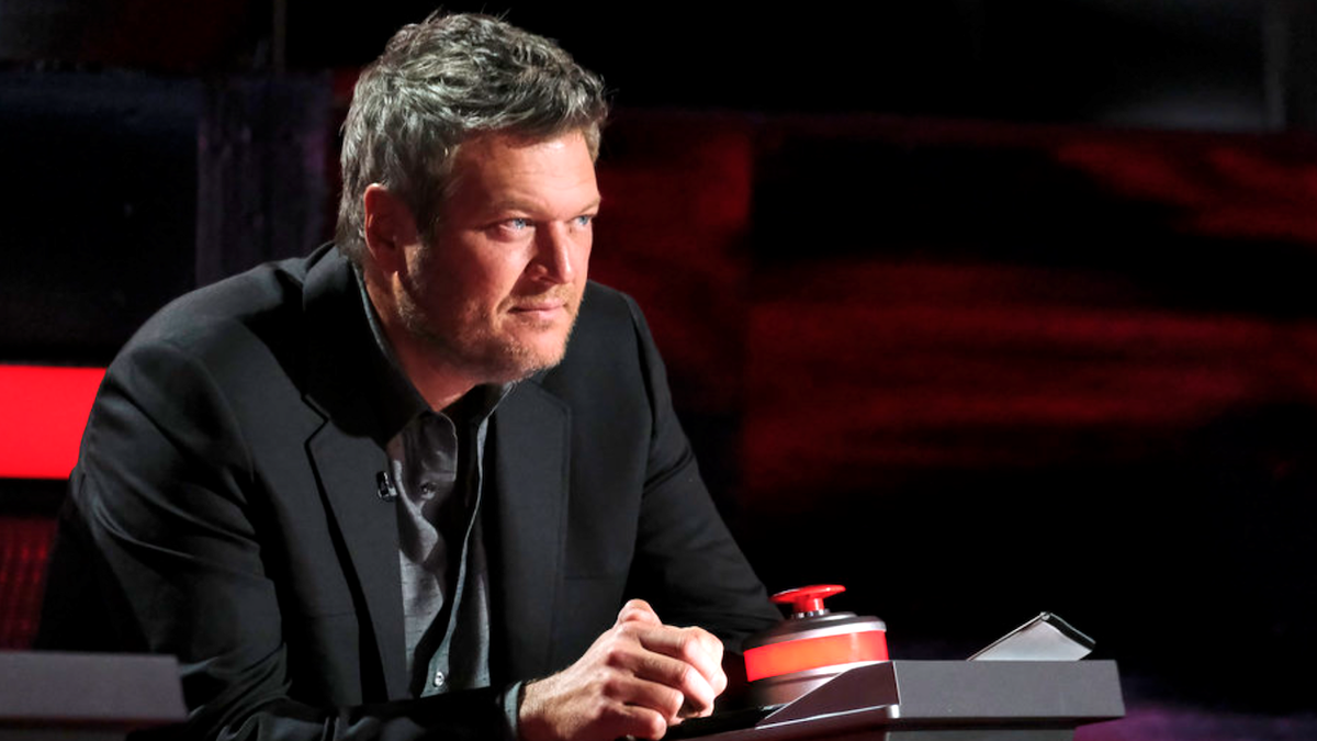 Blake Shelton watches intently on The Voice