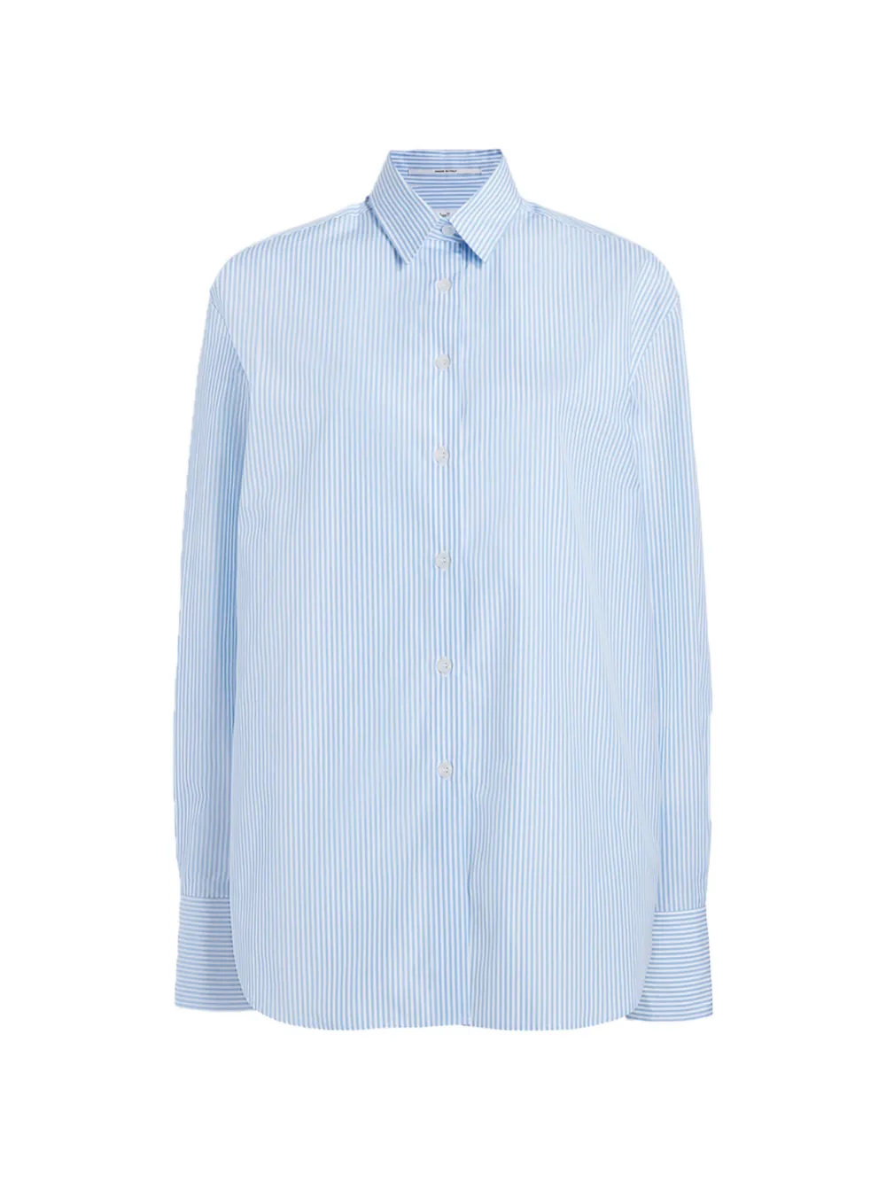 Another Tomorrow Stripe-Print Oversized Shirt | Xs