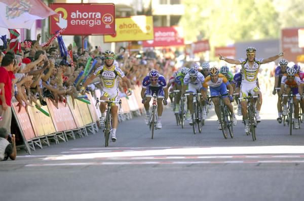 Cavendish and Goss celebrate