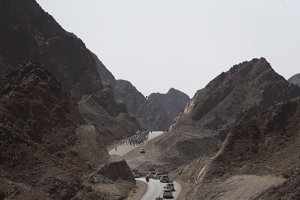 The view across Green Mountain at the Tour of Oman