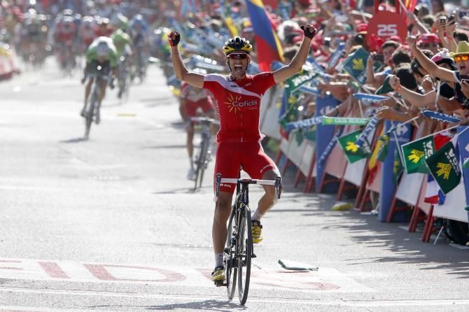 Daniel Navarro claims stage 13 of the Vuelta a Espa&ntilde;a.