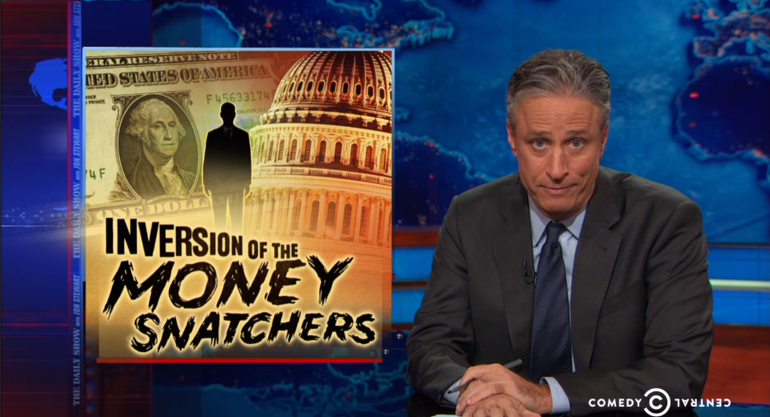 Jon Stewart demolishes Fox News and conservatives for their hypocrisy on corporate &amp;#039;refugees&amp;#039;