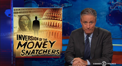 Jon Stewart demolishes Fox News and conservatives for their hypocrisy on corporate 'refugees'