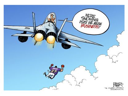 Obama cartoon sports world ISIS politics