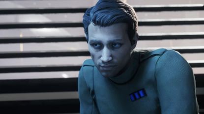 Star Wars Zero Company character looks sullen