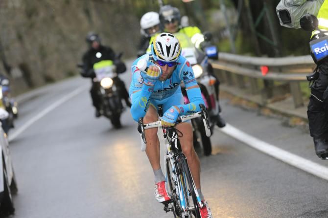 Vincenzo Nibali (Astana) on the attack