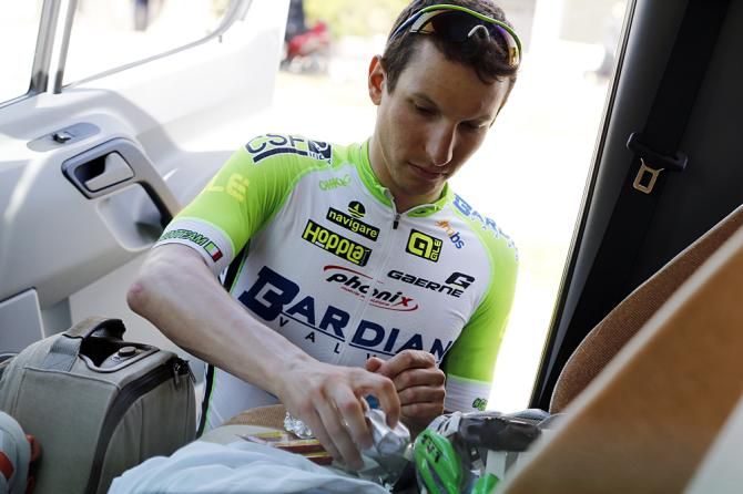 Enrico Barbin (Bardiani - CSF) at the start of Stage 3 Tour of Turkey