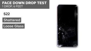 Galaxy S22 face down drop test
