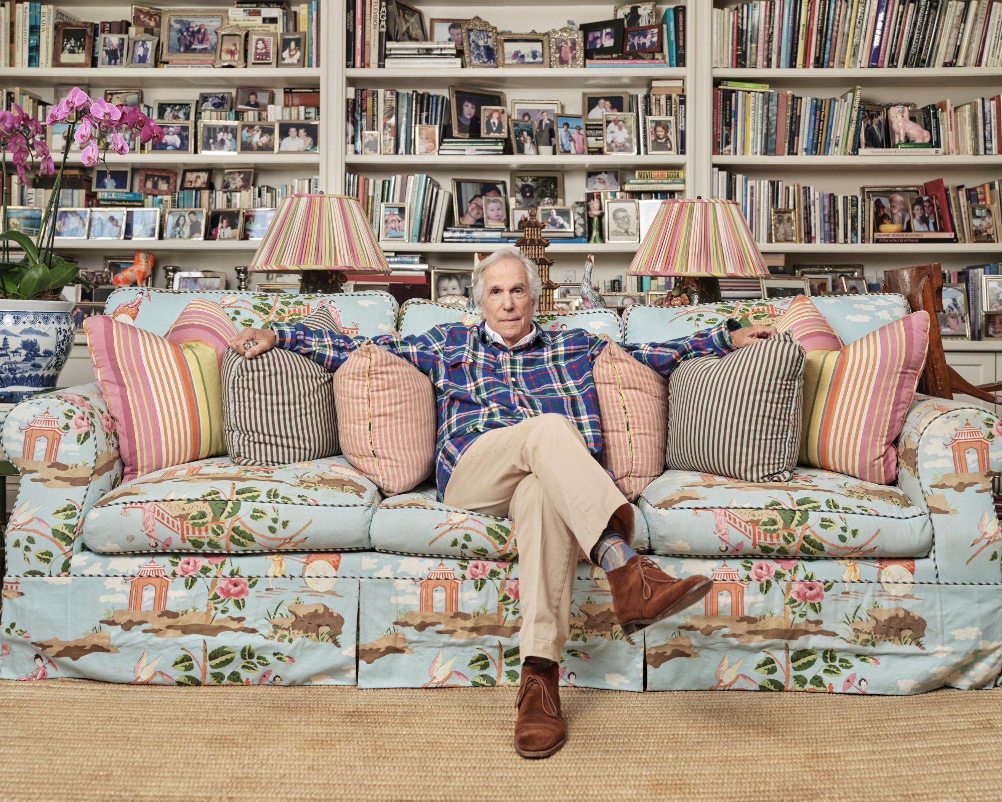 henry winkler in his living room