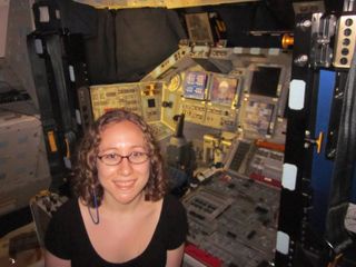 Clara Moskowitz in shuttle Discovery