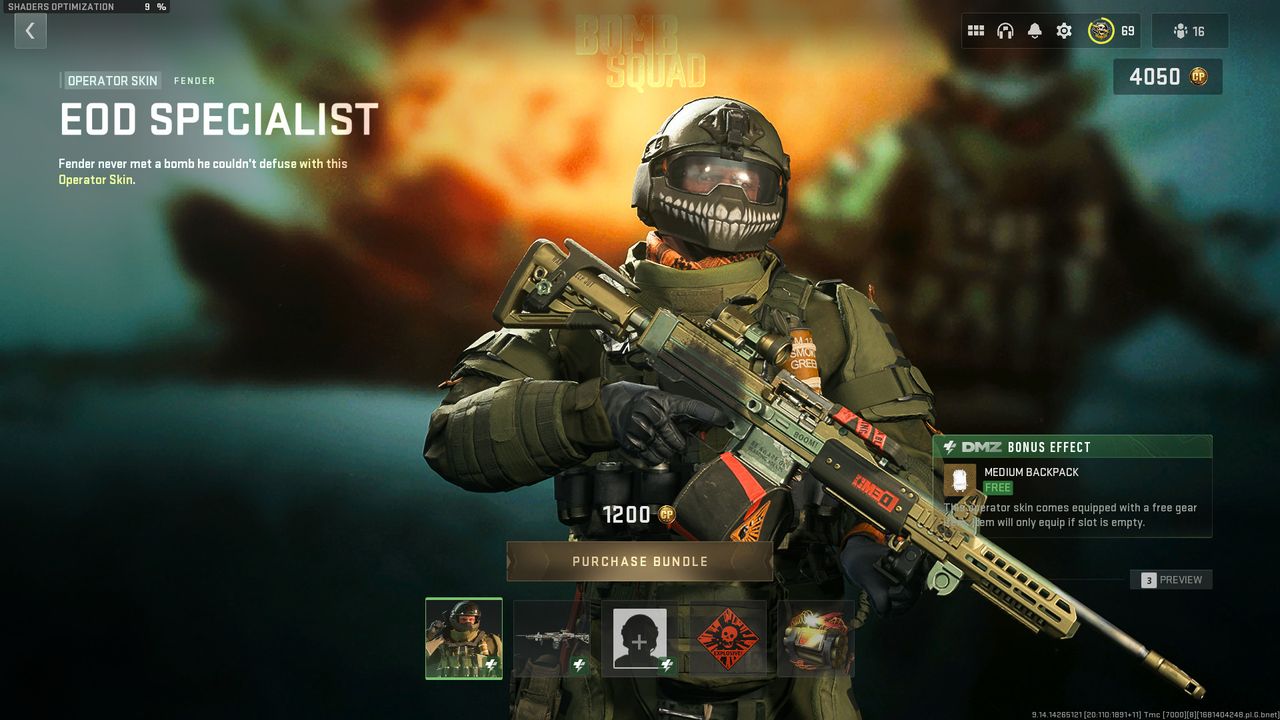 warzone 2 eod specialist dmz boost