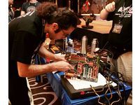 Self-carried processor-specific copper cylinder was being installed