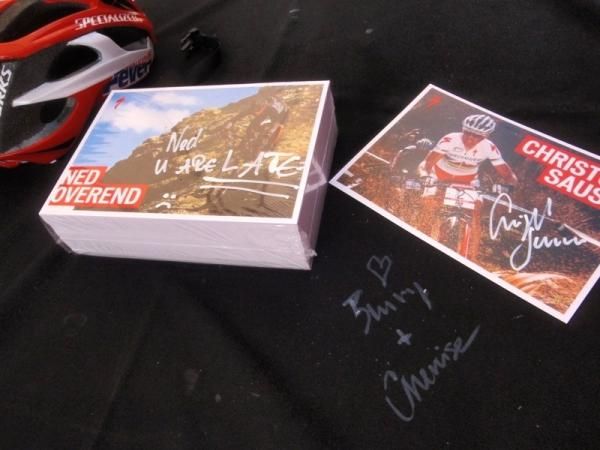 Autograph cards from the Specialized Madrid days