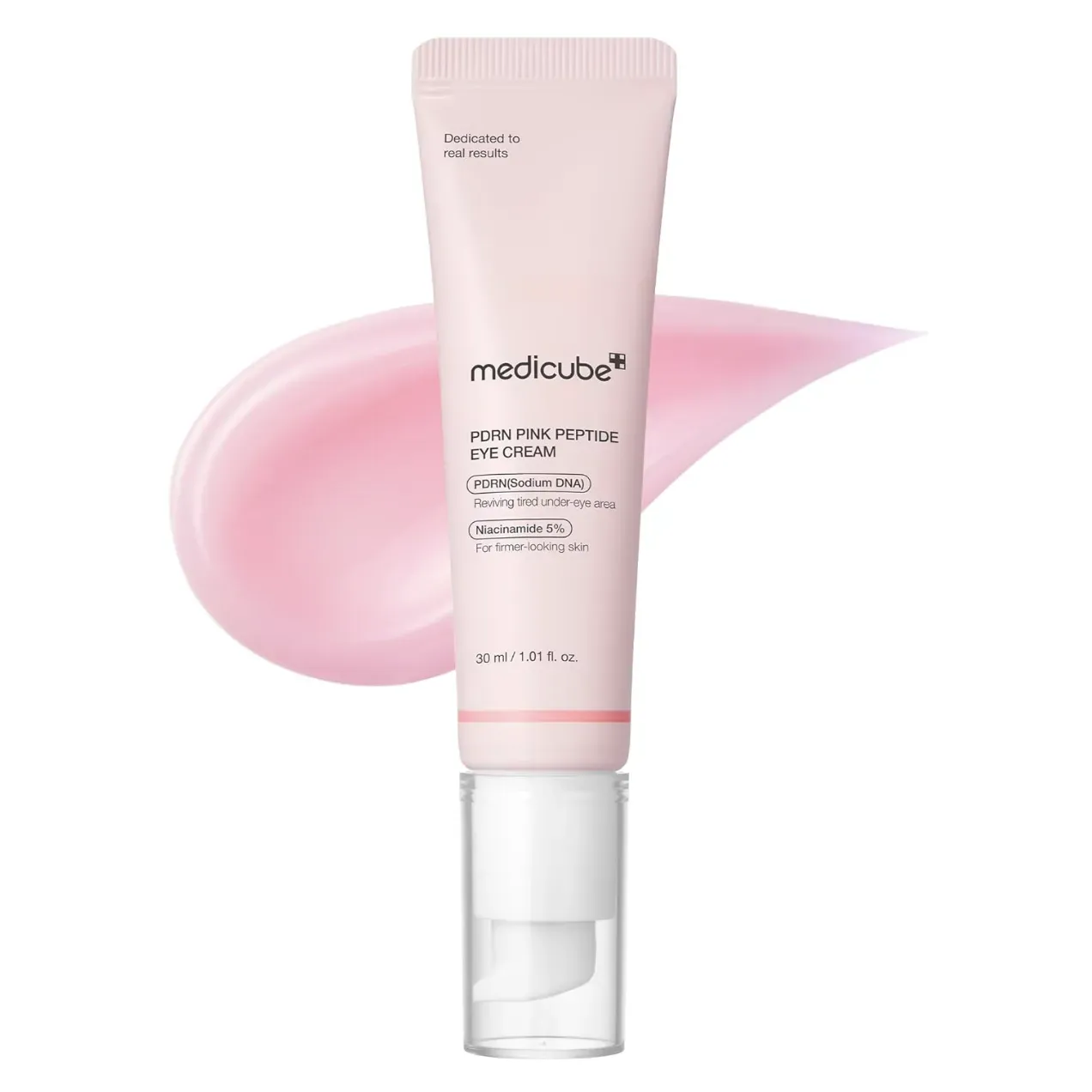 Medicube Eye Serum With Salmon Dna Pdrn & Pink Peptides | 99% Purity Retinol for Fine Lines | Pdrn & Niacinamide for Uneven Skin Tone | Korean Skincare, 1.01 Fl.oz