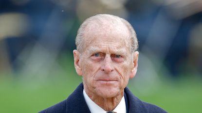 ALREWAS, UNITED KINGDOM - OCTOBER 12: (EMBARGOED FOR PUBLICATION IN UK NEWSPAPERS UNTIL 24 HOURS AFTER CREATE DATE AND TIME) Prince Philip, Duke of Edinburgh (wearing a Royal Marines regimental tie) attends a dedication ceremony for the new Armed Forces Memorial at the National Memorial Arboretum on October 12, 2007 in Alrewas, England. The Armed Forces Memorial is made from Portland stone into which the names of British armed forces personnel who have been killed whilst on active duty or died in terrorist attacks since the Second World War have been carved. (Photo by Max Mumby/Indigo/Getty Images)